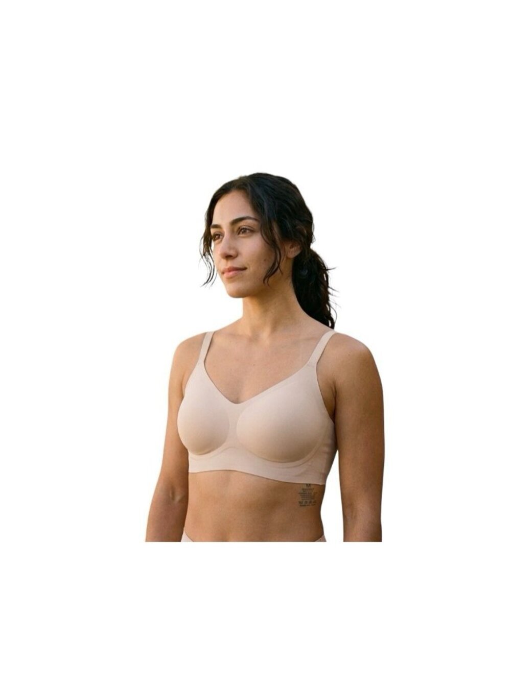 OEAK Wireless Seamless Comfort Bra Nude Beige Medium M NWT With Extender